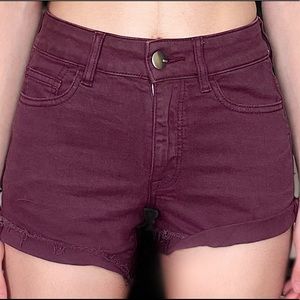 American Eagle maroon shorts - super stretch
